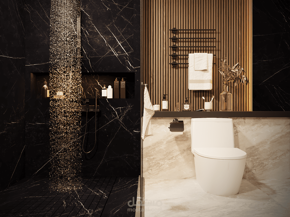 تصميم حمام مودرن