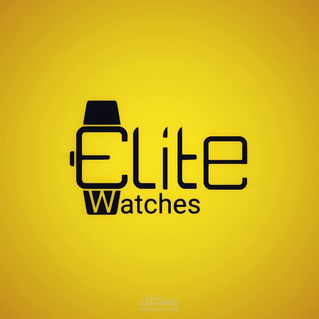 تصميم لوجو لصفحة بيع ساعات يد