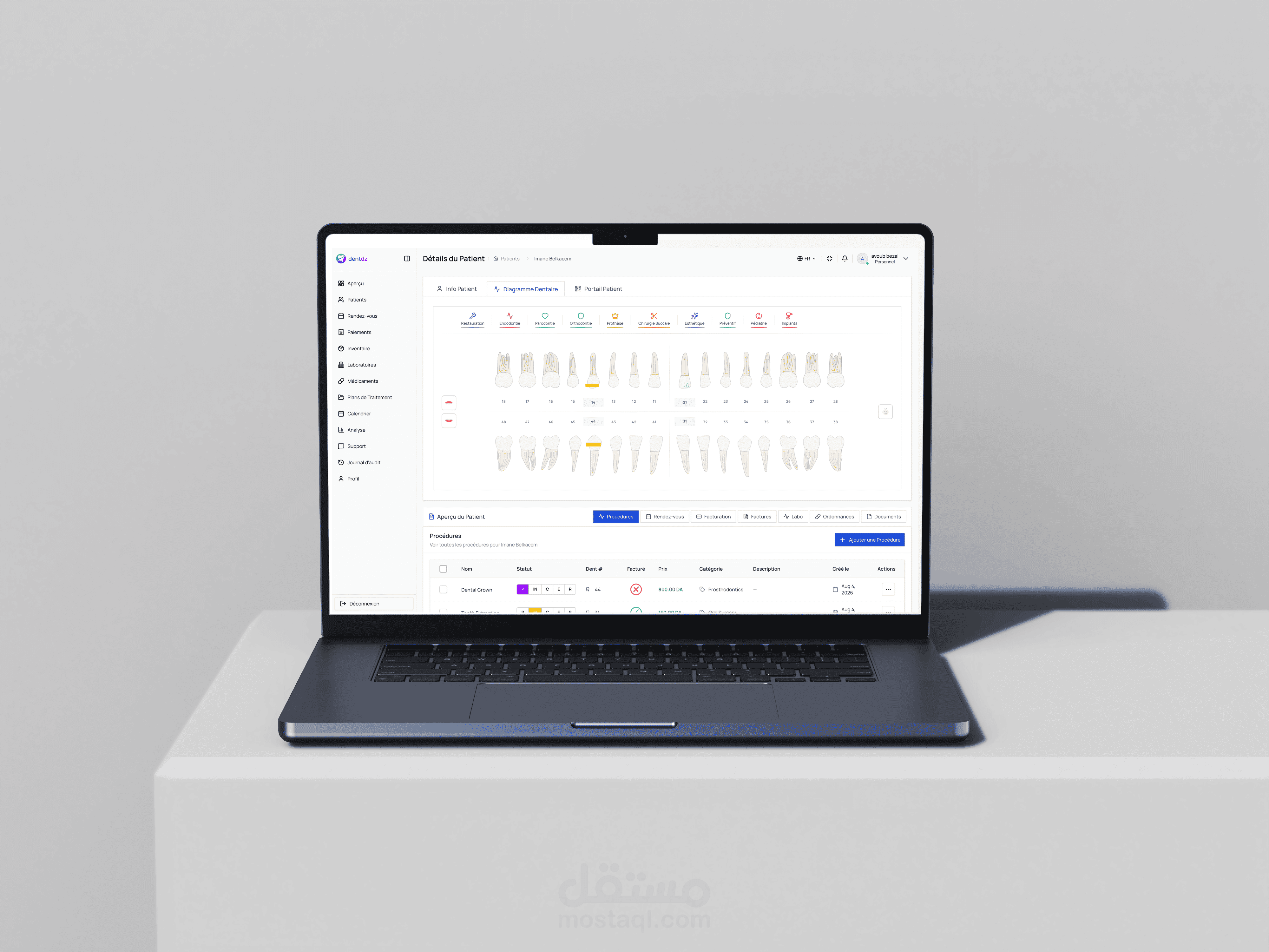 منصة إدارة عيادات الأسنان dentdz