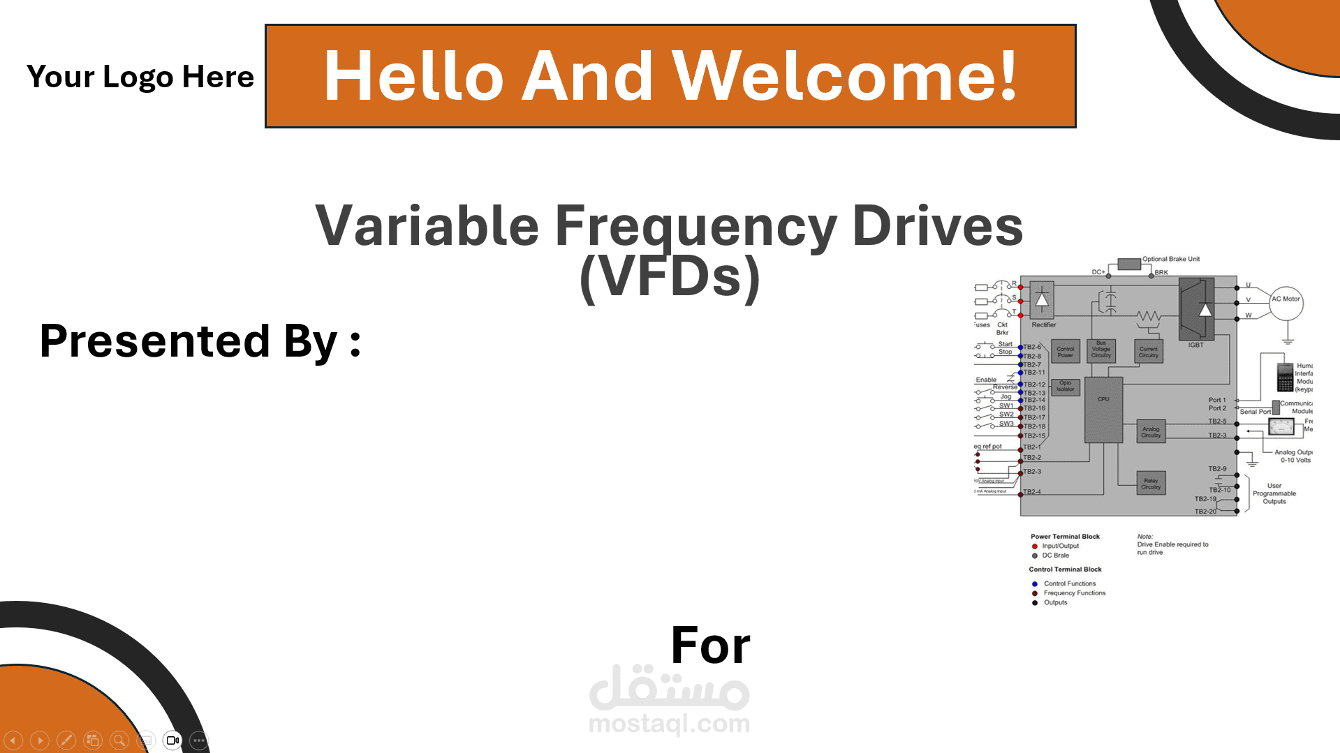 انشاء باور بوينت احترافي لمشروعك (animated)