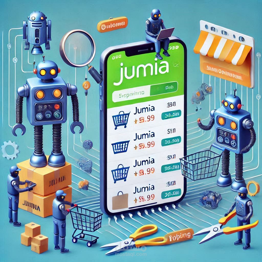 Scraping Data of Android Phones from Jumia Website using Selenium