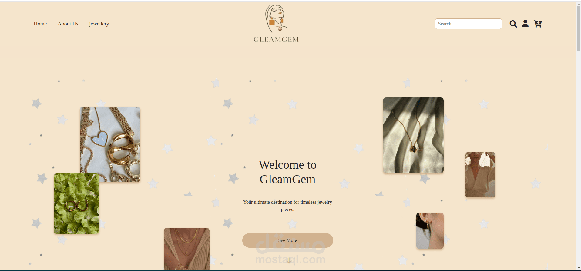jewelry  e-commerce website