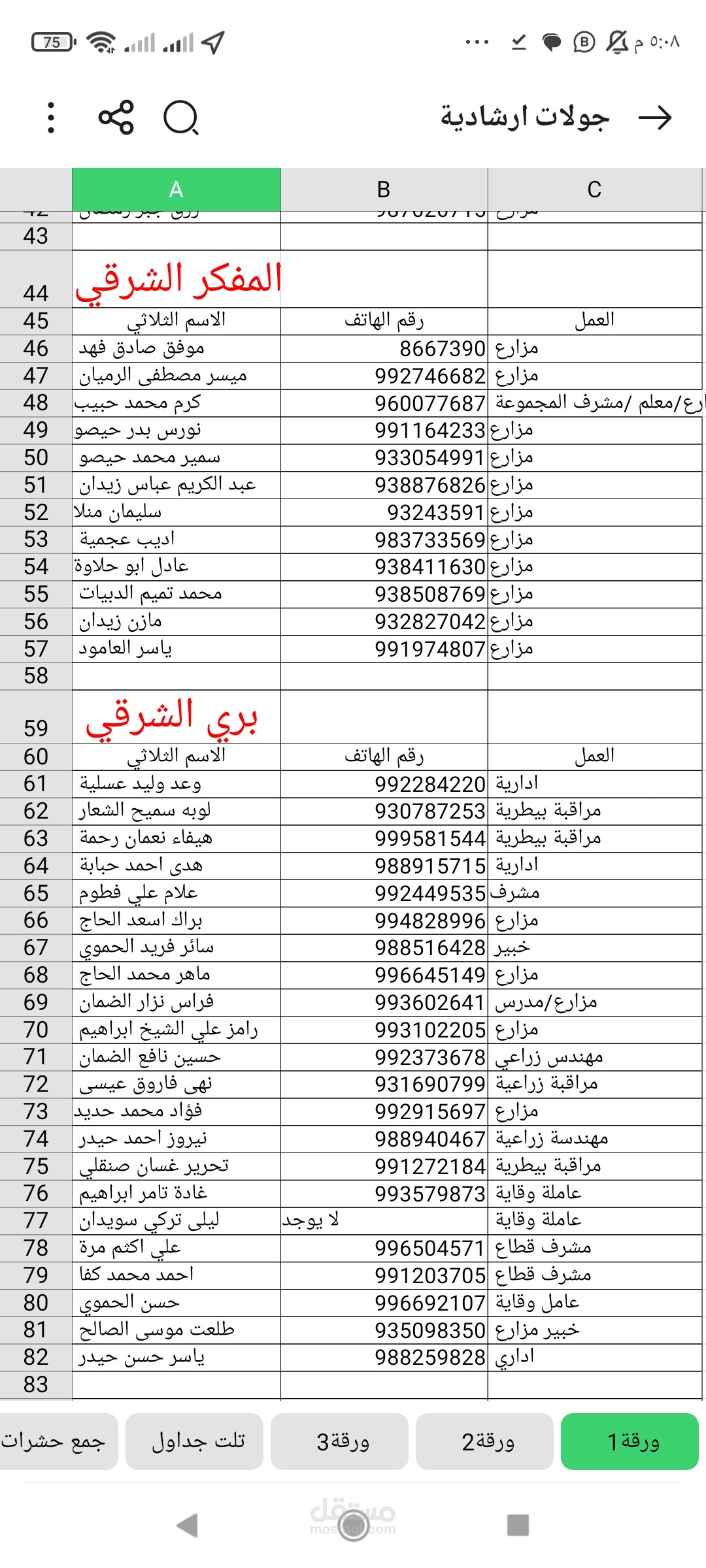 مساعد اداري