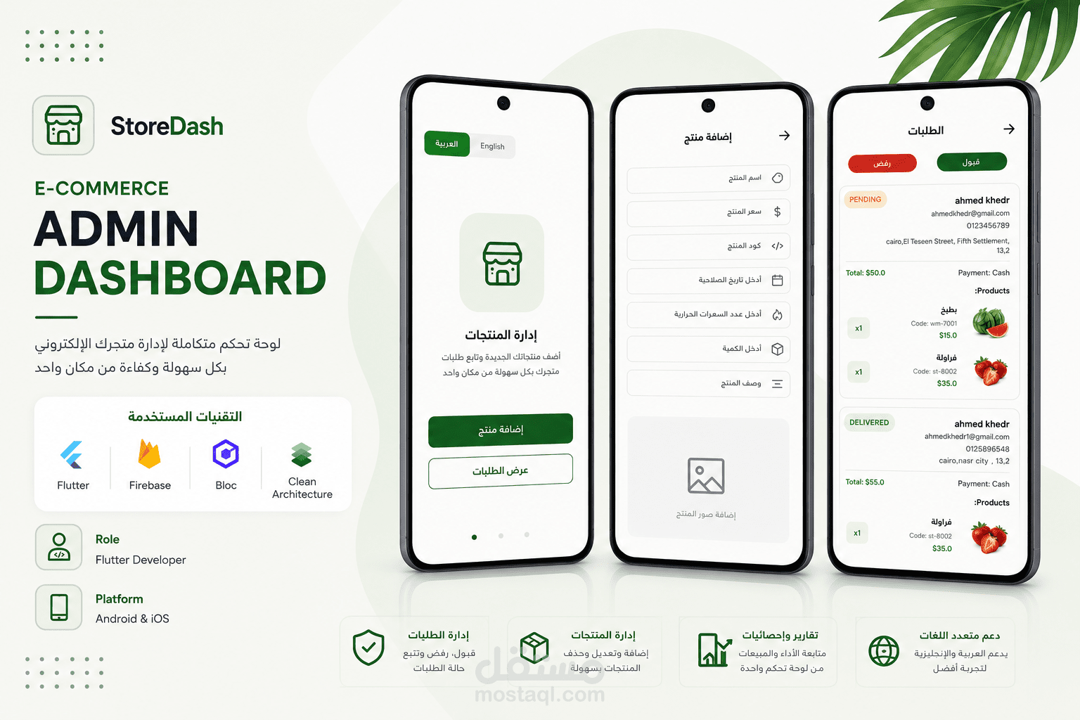 E-Commerce Admin Dashboard