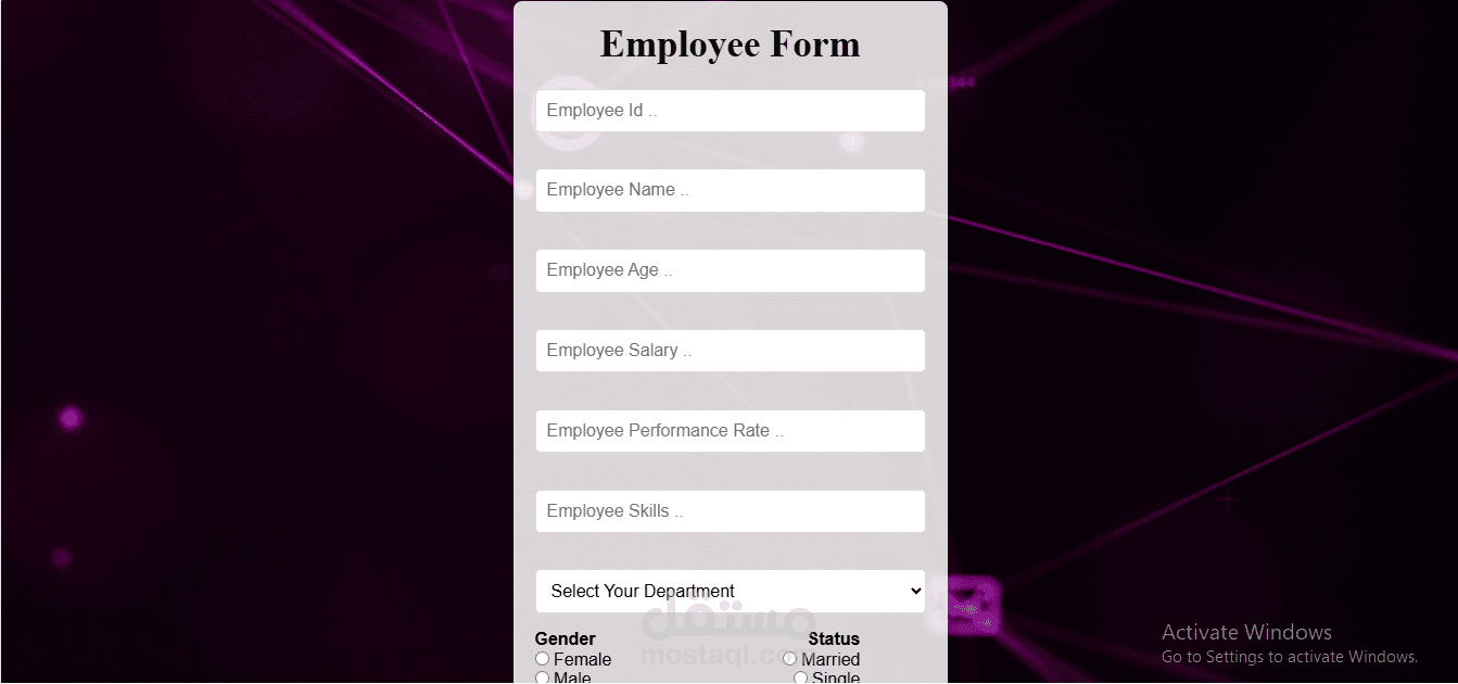 Employee Form