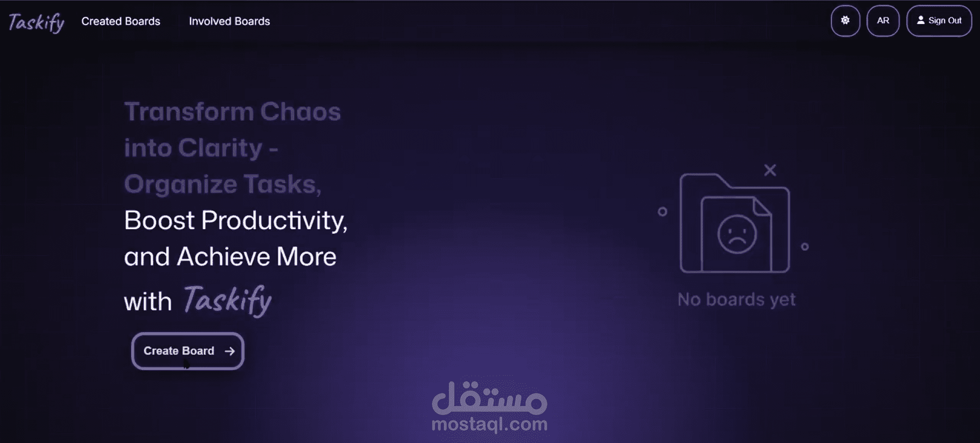 task managment _ ويبسايت لتنظيم المهام