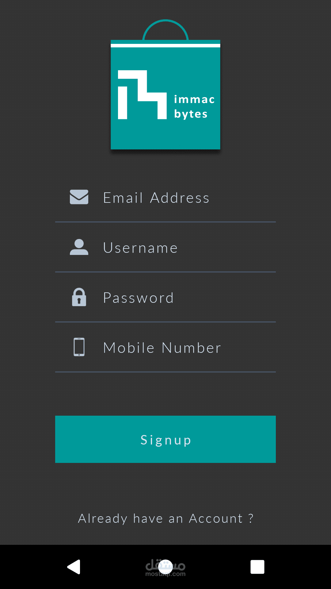 Login/Register sample