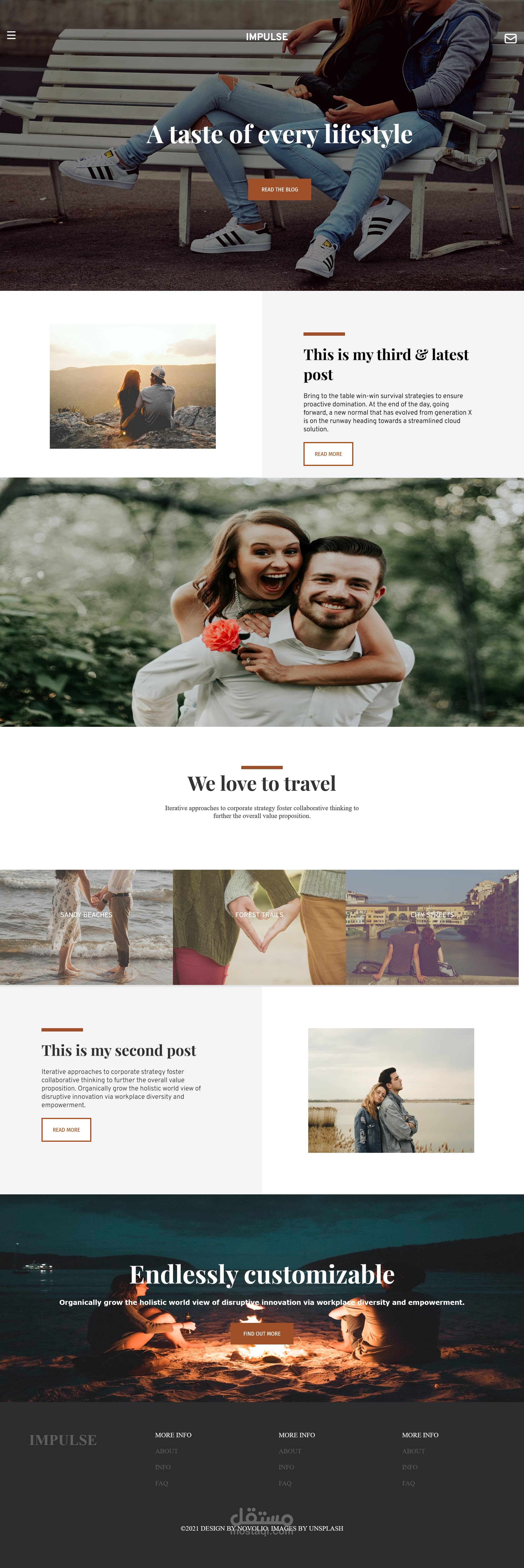 تصميم الصفحة الرئيسيه لموقع للسفر