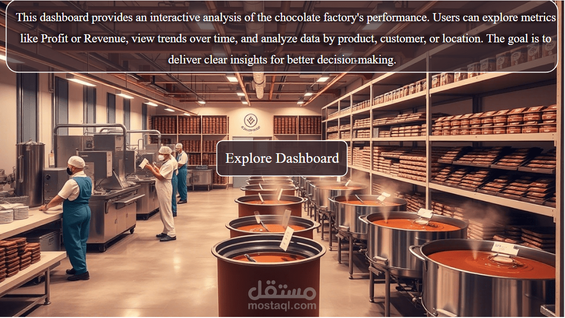 تحليل أداء مبيعات مصنع الشوكولاتة باستخدام Power BI (2)