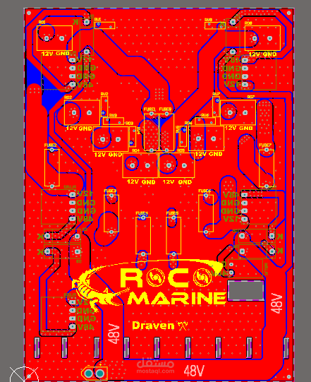PCB for power ROV