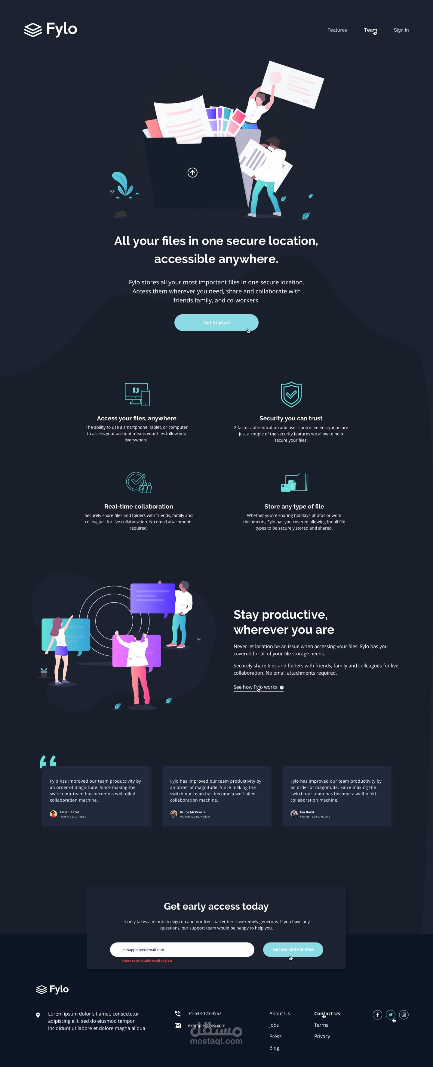 Tailwind React Landing Page