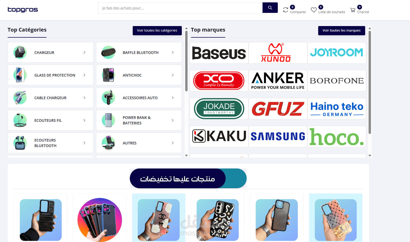 تطوير موقع topgros