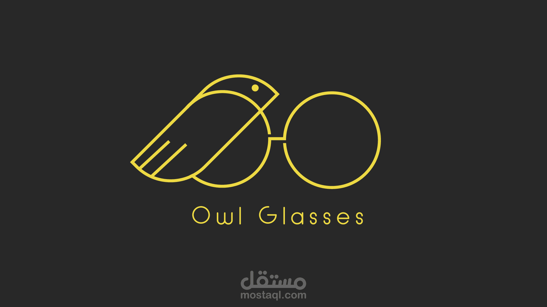 شعار شركة OwlGlasses لصناعة النظارات