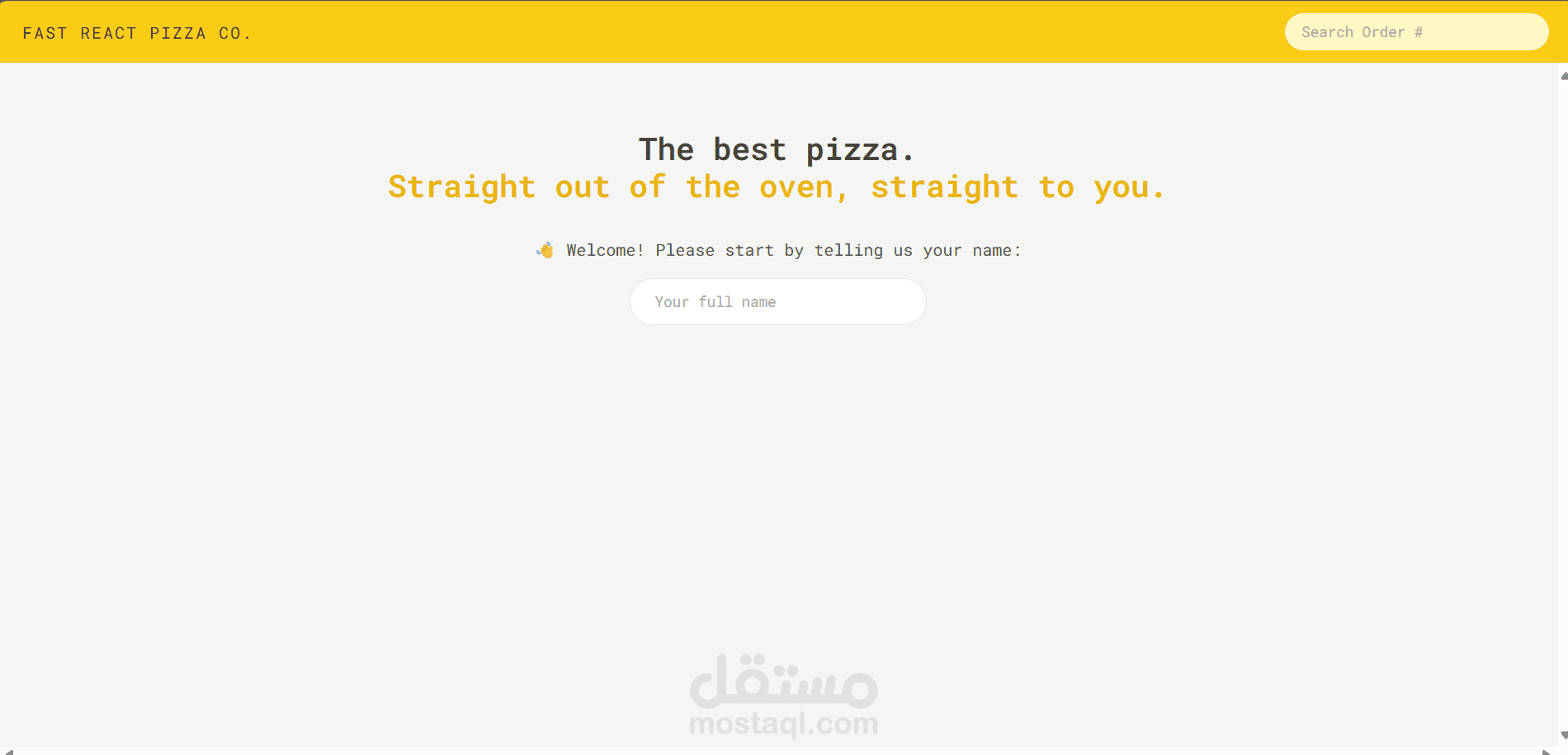 Fast Pizza – موقع طلب بيتزا سريع ومتجاوب