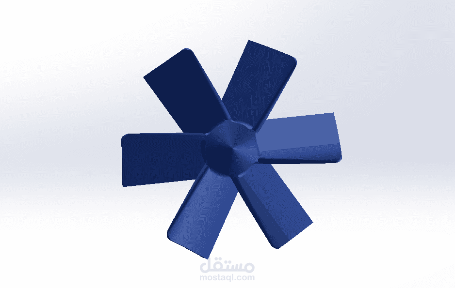 3D Modeling of Turbine Blade Fan