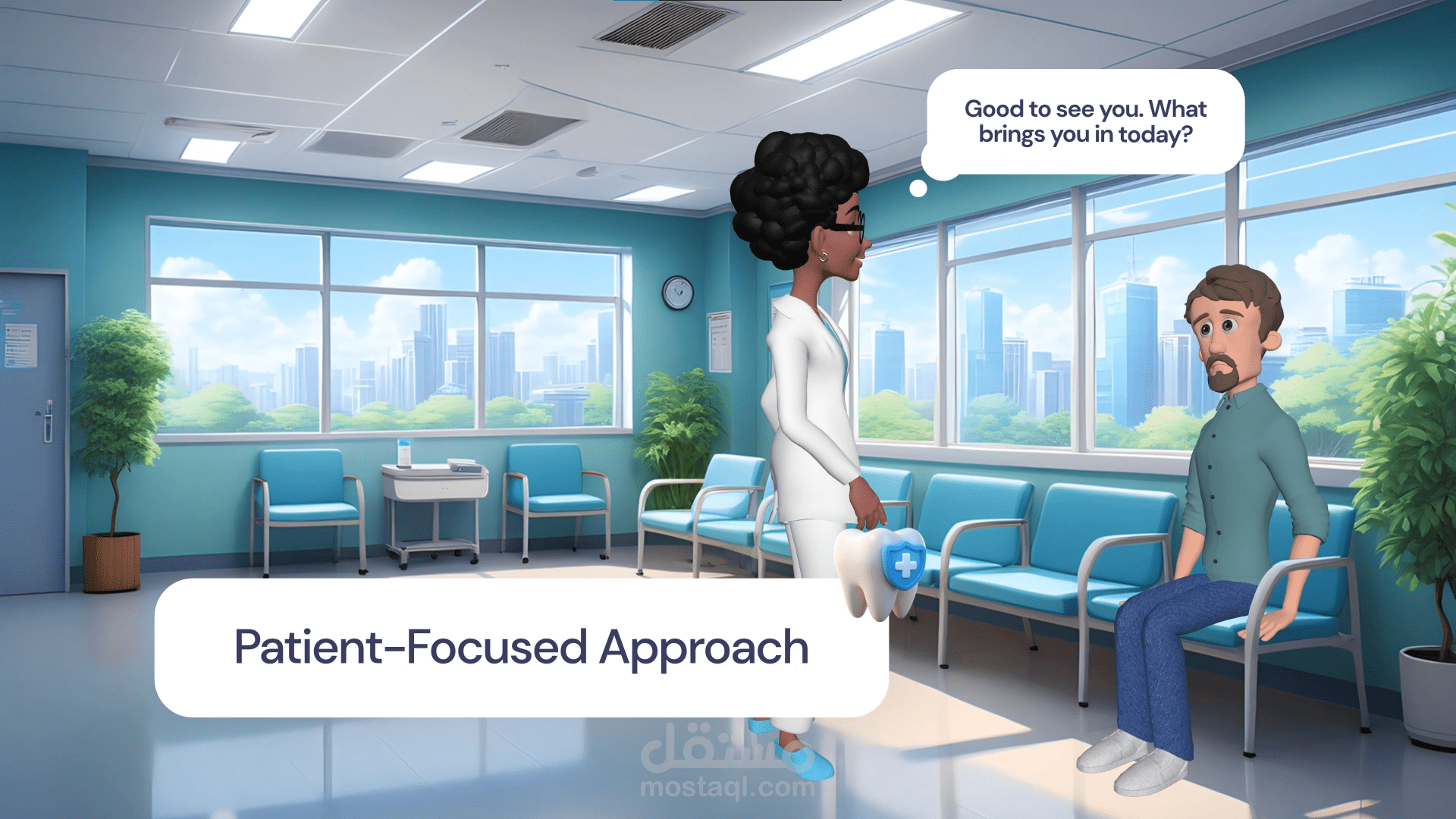 تصميم فيديو 3D موشن جرافيك  (رسوم متحركة 3D) احترافي لعيادة أسنان UK AURA