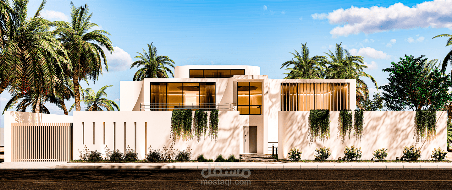 تصميم واجهه فيلا في السعوديه