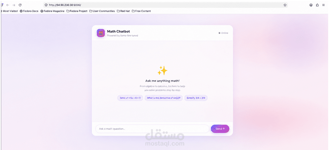 CloudMathBot - مساعد الرياضيات الذكي