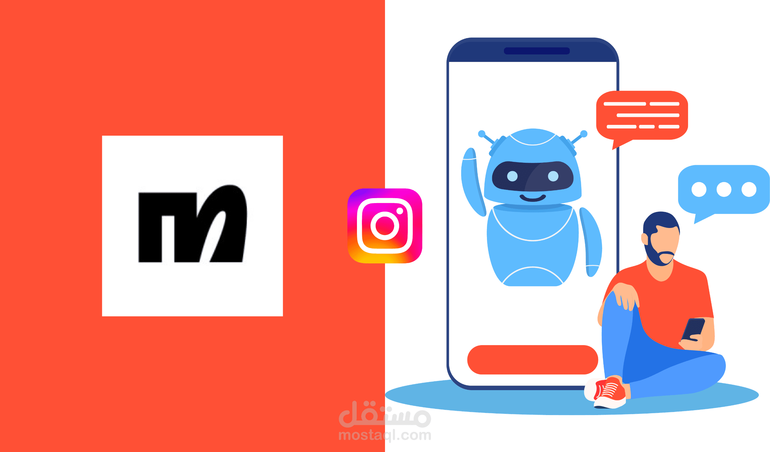 شات بوت احترافي لحسابك إنستقرام الأعمال باستخدام  ChatBot Manychat
