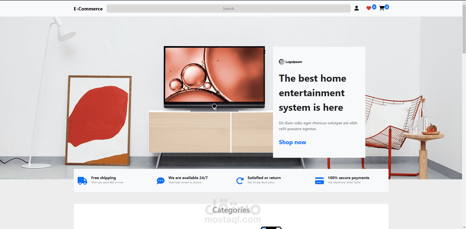 ُE-commerce Project