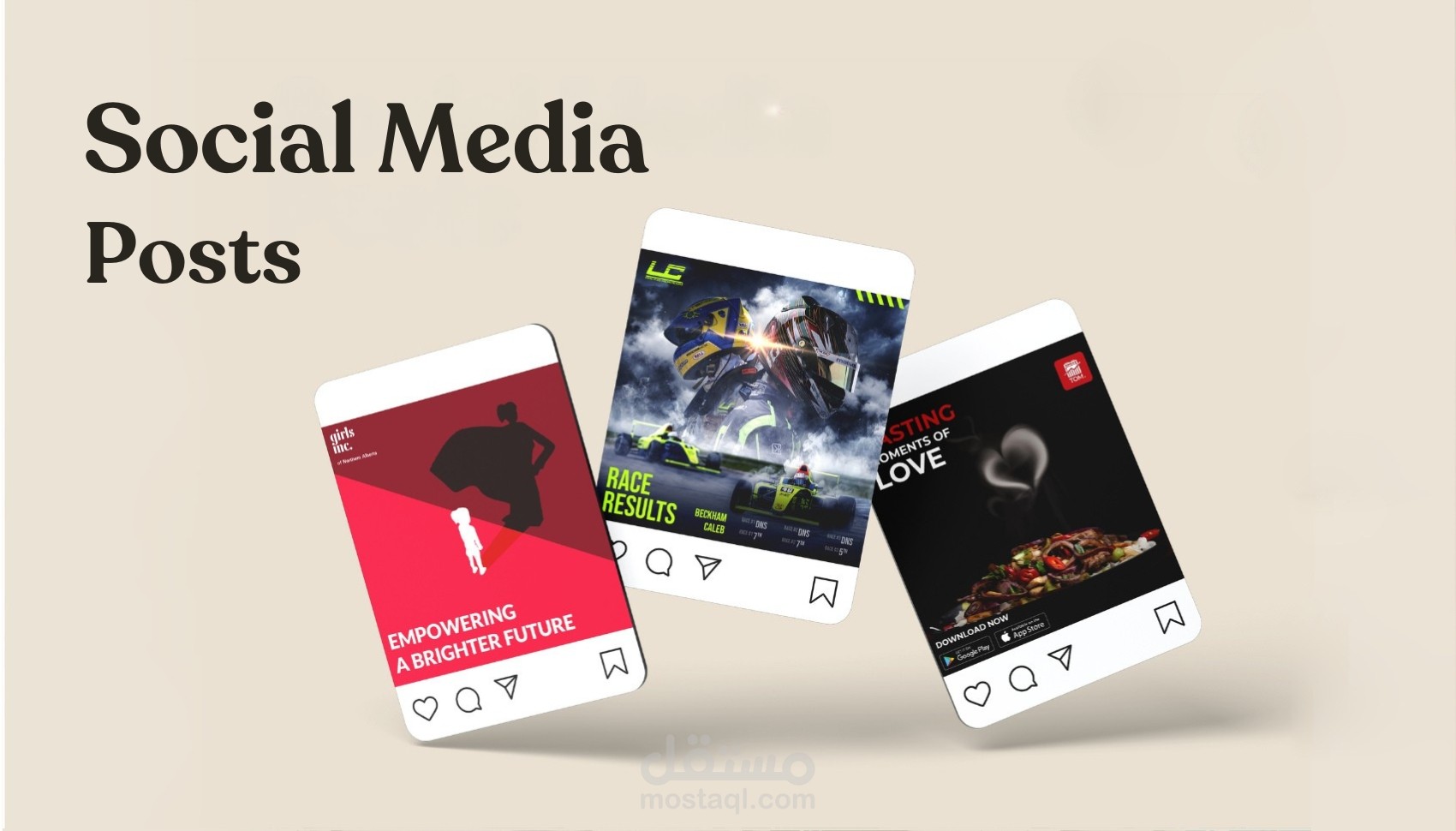 ٍٍسابقة أعمال تصميمات سوشيال ميديا