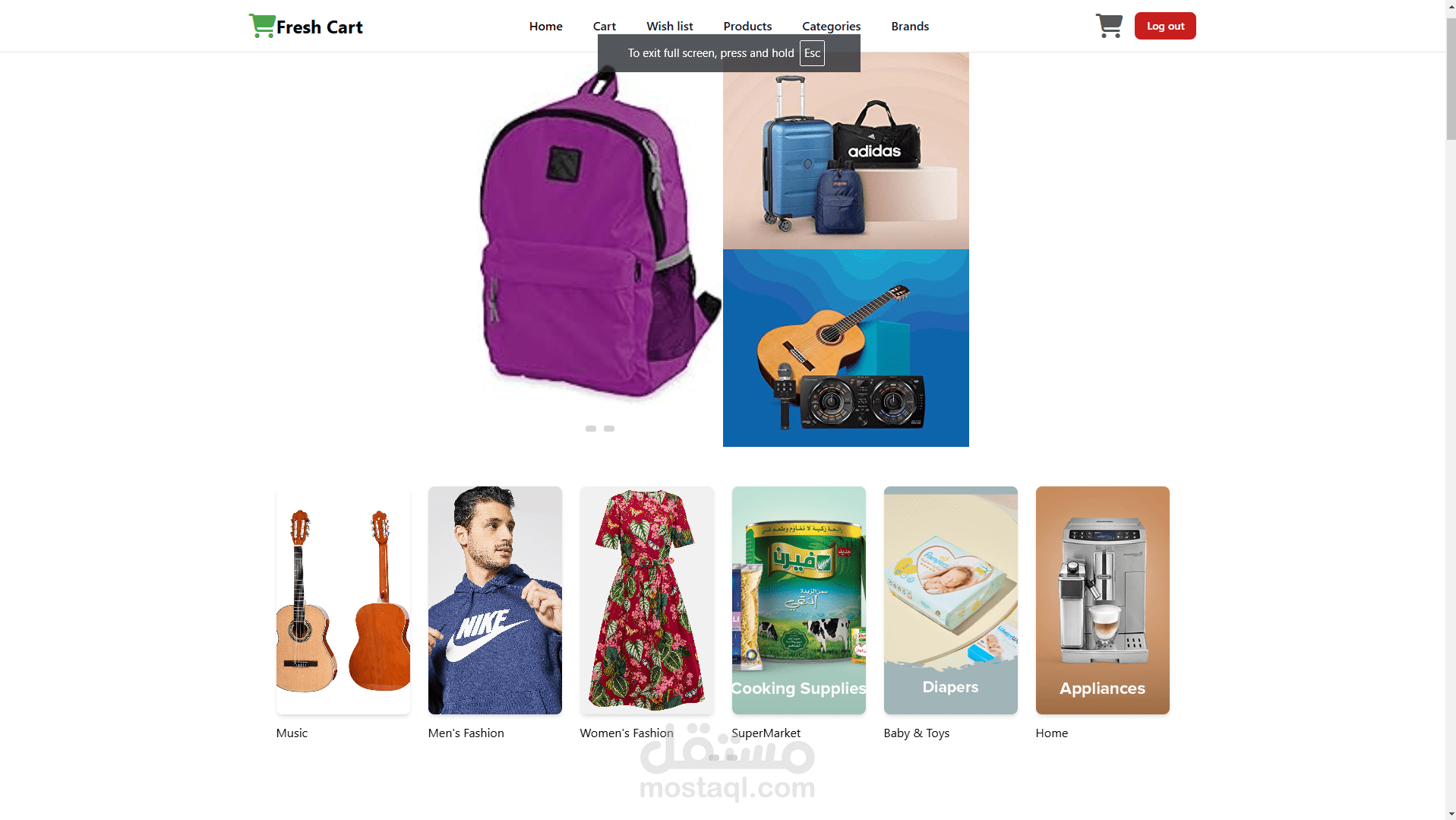 تطوير موقع E-commerce احترافي مع تصميم واجهة مستخدم حديثة