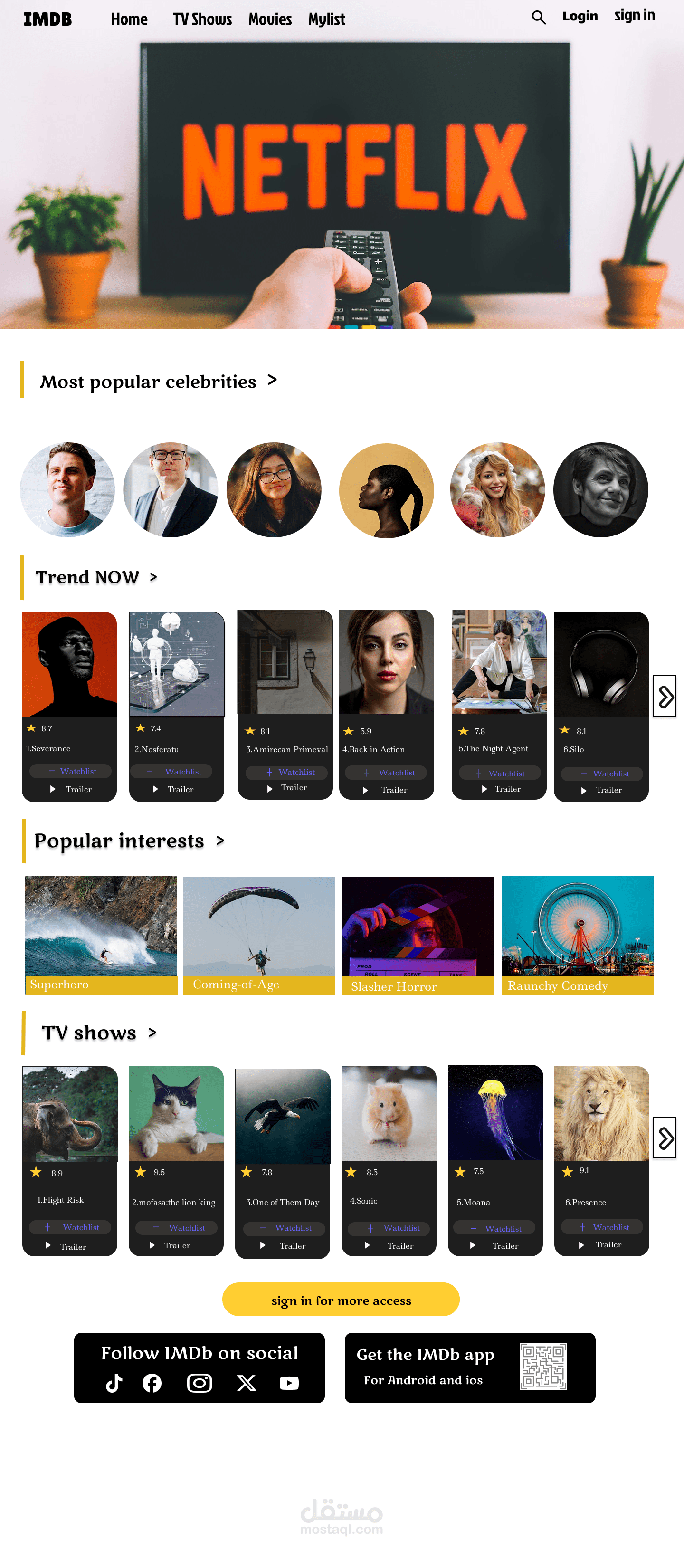Movie website