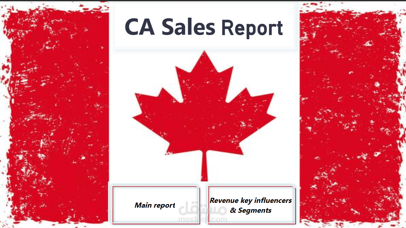 لوحة تفاعلية للمبيعات فى كندا