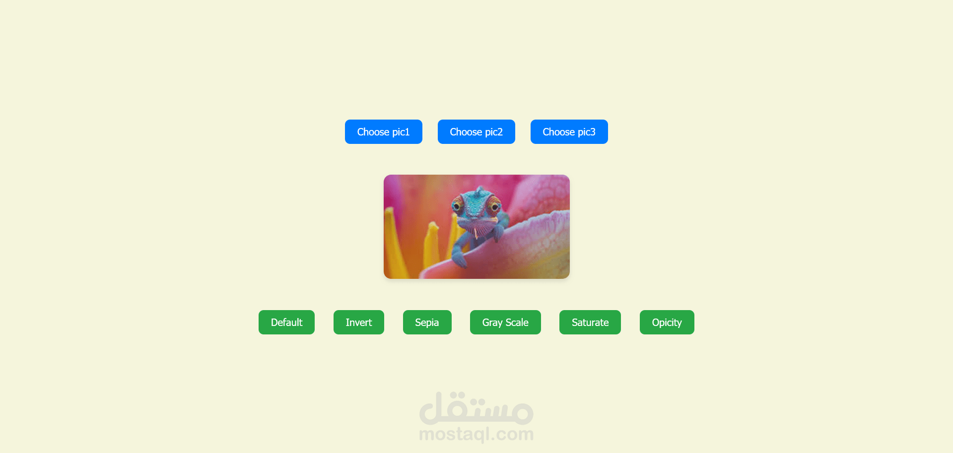 Image filter application