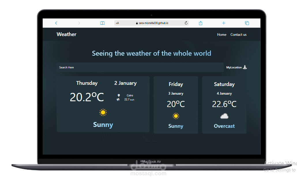 Weather Website