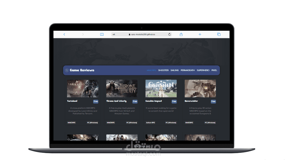 Game-Reviews Website