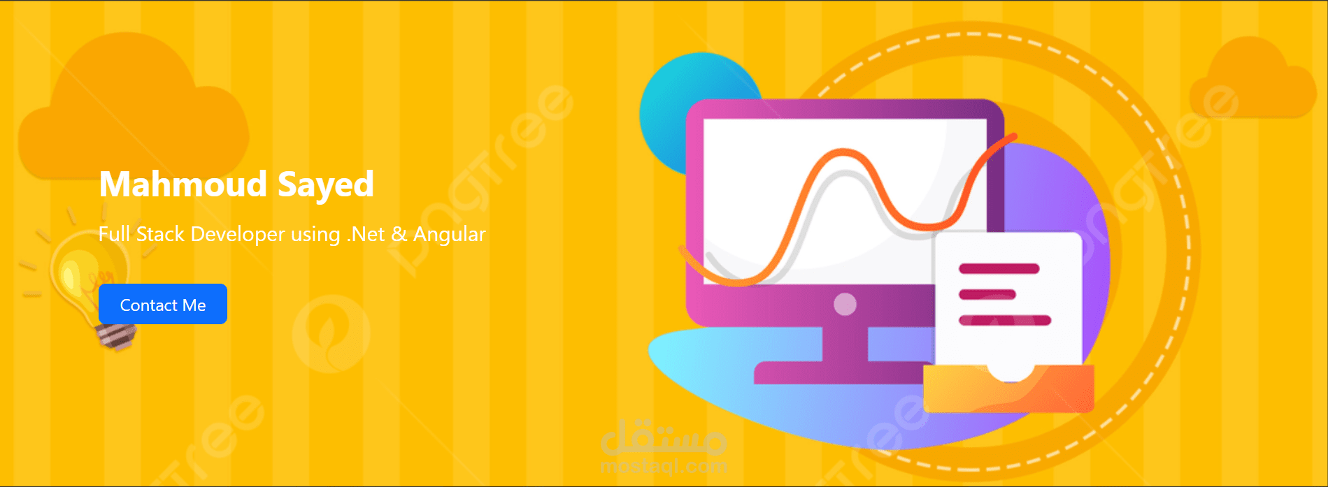 تصميم وبرمجة بورتفوليو احترافي باستخدام Angular