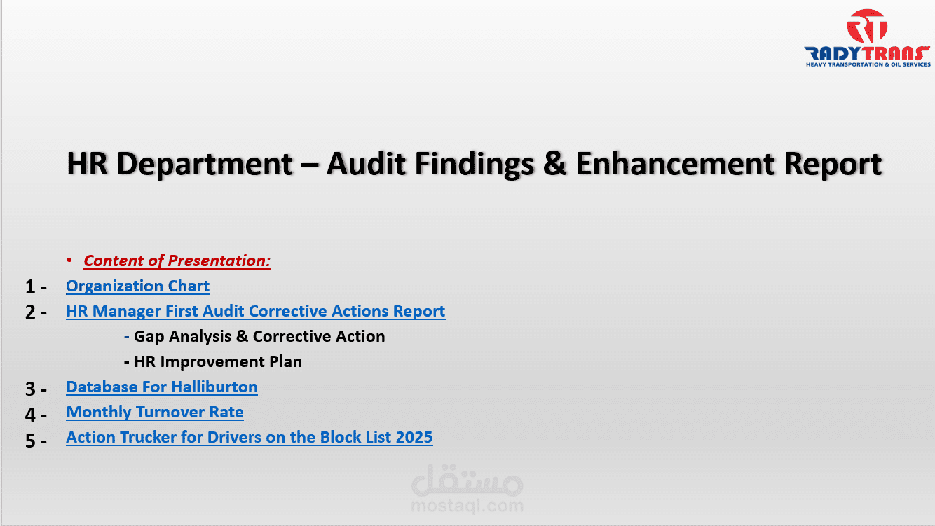 Training Presentation Design