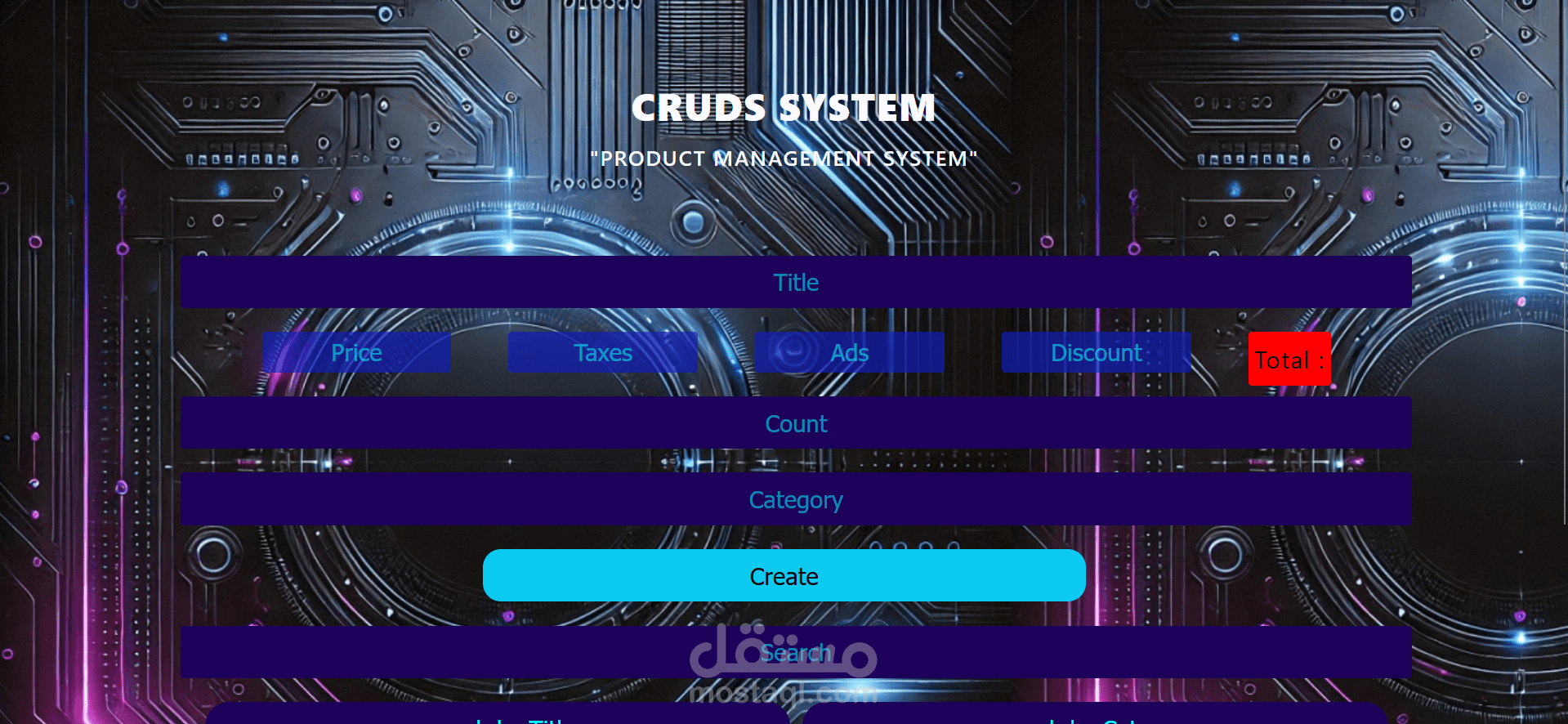 CRUDS System