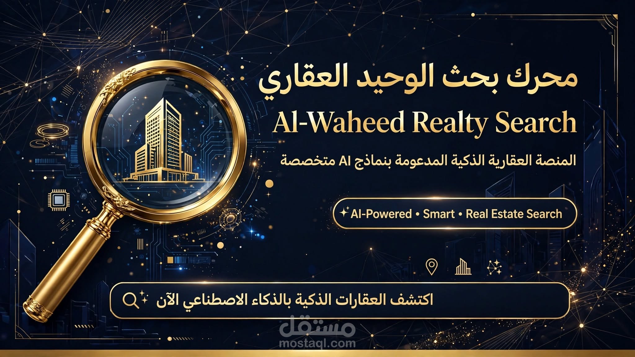 تنفيذ محرك بحث الوحيد العقاري منظومة عقارية ذكية AI موقع وPWA و بوت تيليجرام زيارات 18 ألف زيارة في 24 يوم