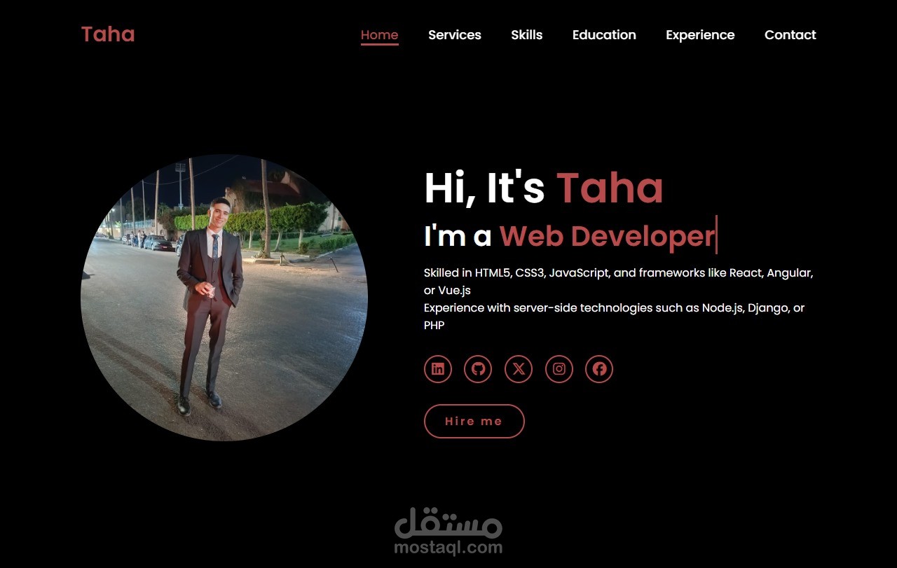 Portfolio شخصي
