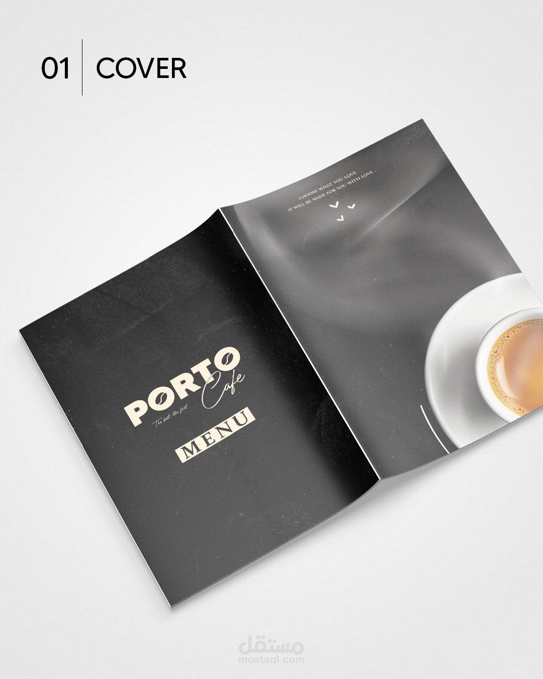 تصميم منيو احترافي يعكس هوية بصرية متكاملة