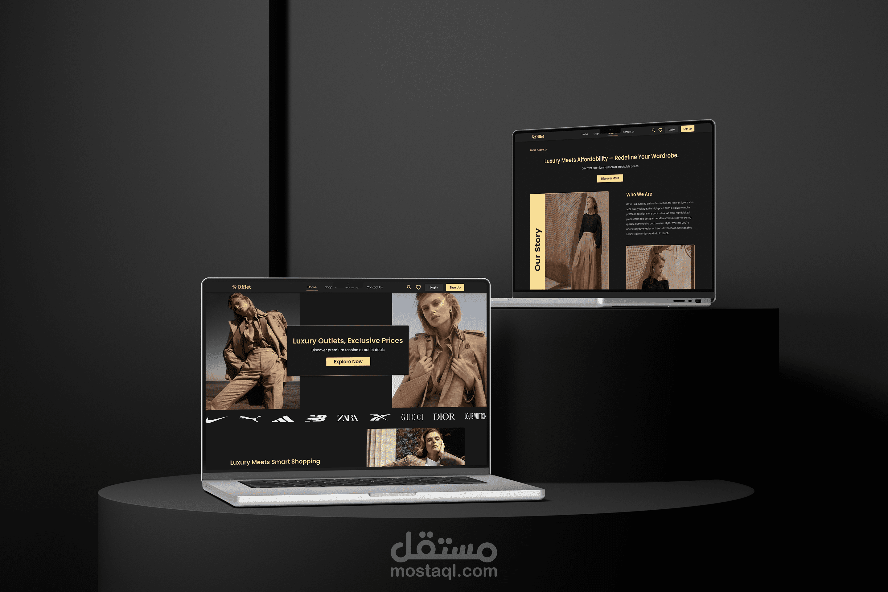 Offlet – واجهة متجر إلكتروني لأزياء عالمية بأسعار أوتليت