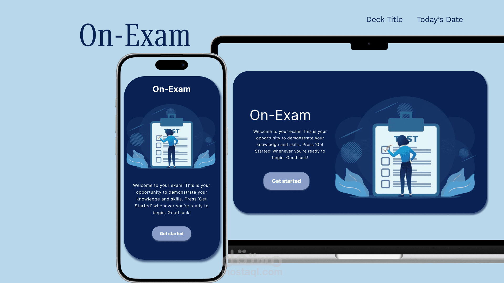 On-Exam – نظام اختبارات إلكتروني تفاعلي