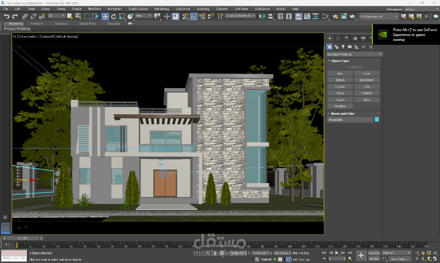 exterior villa visualisation