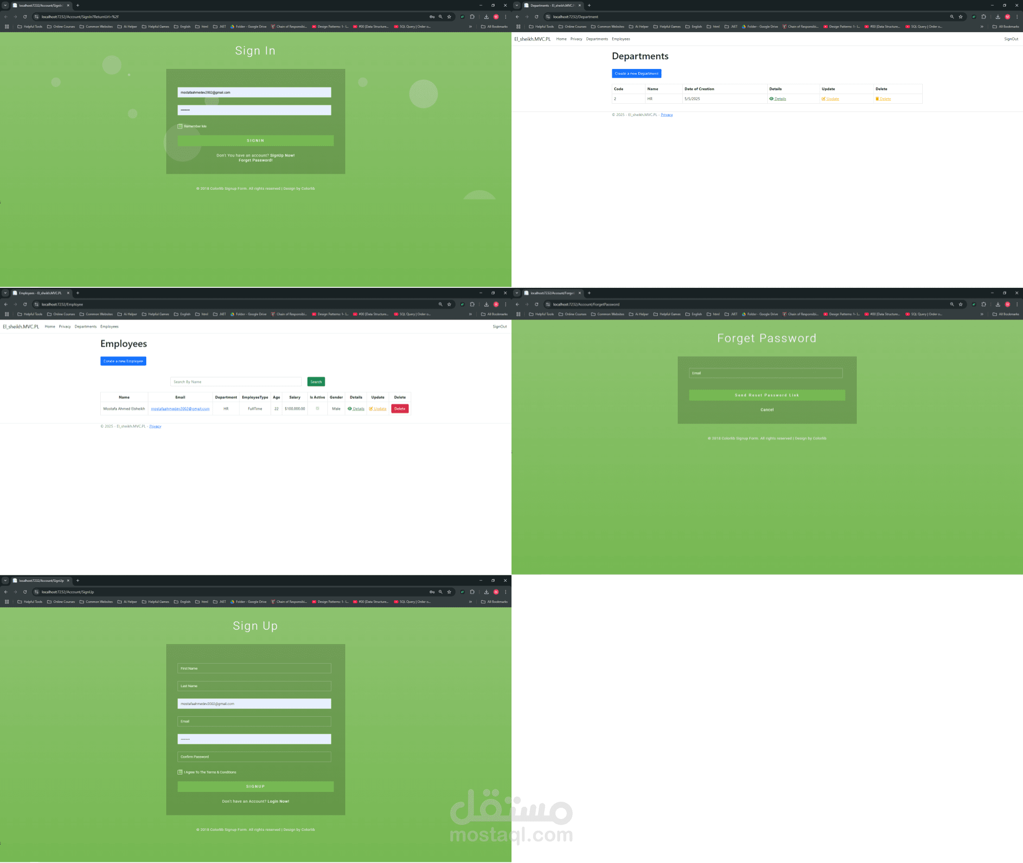 Employee & Department Management System
