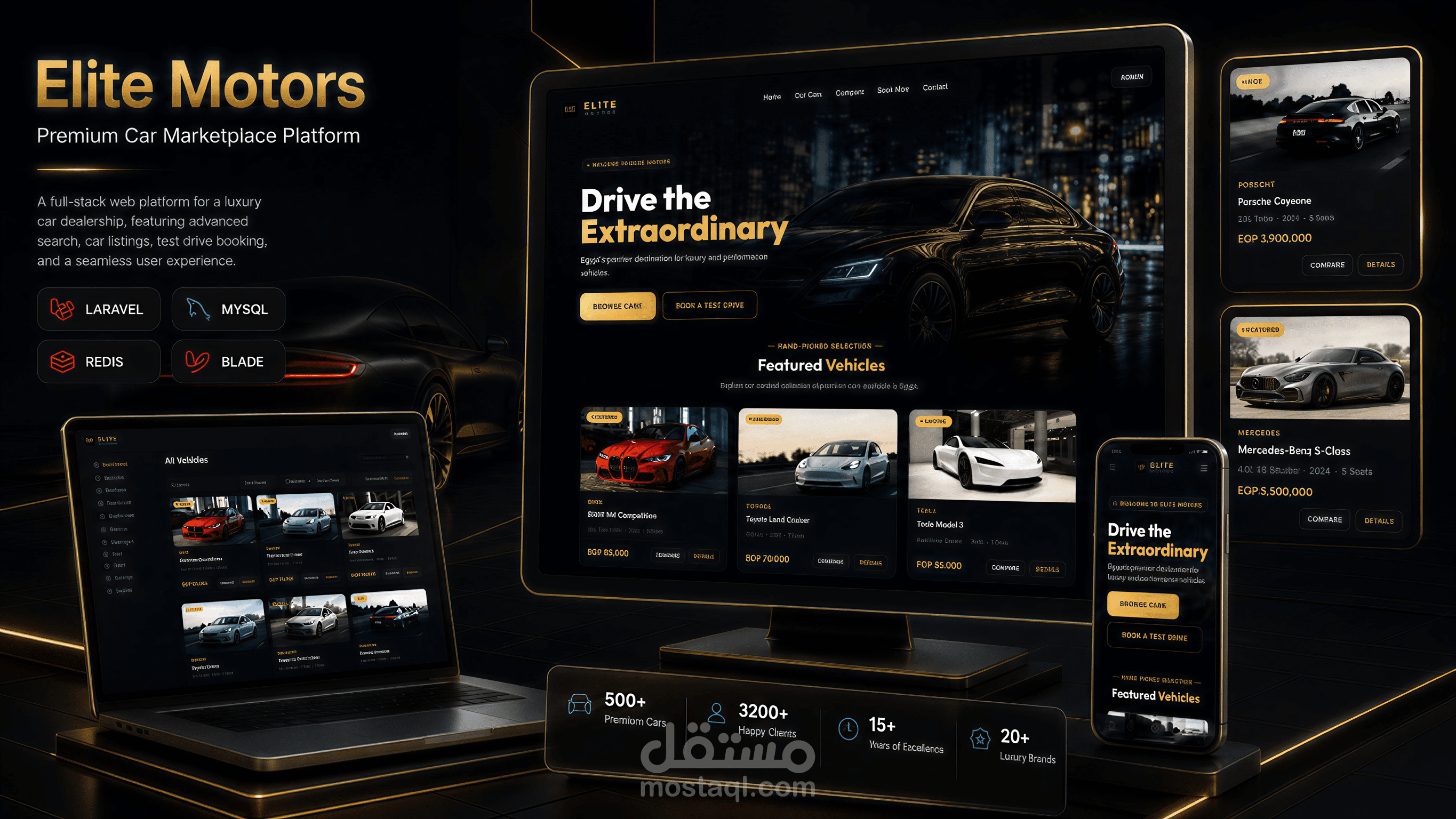 Elite Motors — Luxury Car Showroom and Booking Platform