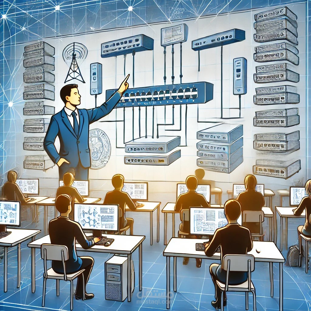 مدرب في أساسيات الشبكات وأمن المعلومات مع خبرة في تطبيقات Cisco Packet Tracer