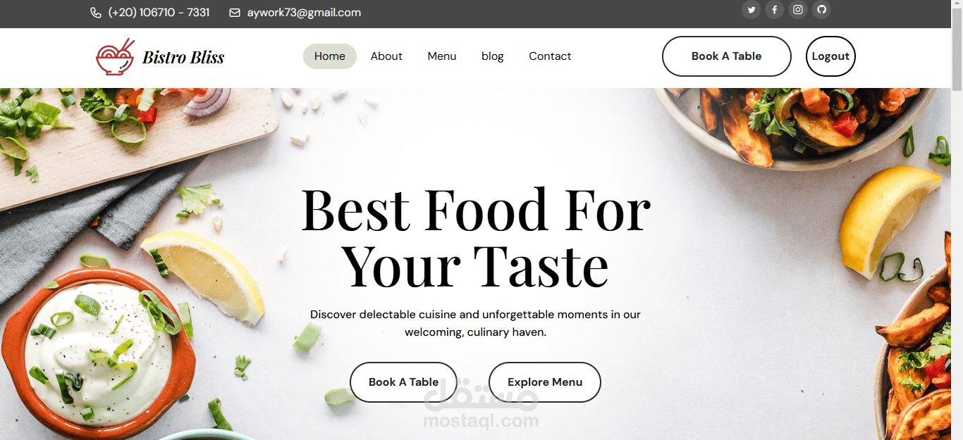 Restaurant Management System (MEAN Stack) - نظام إدارة مطعم