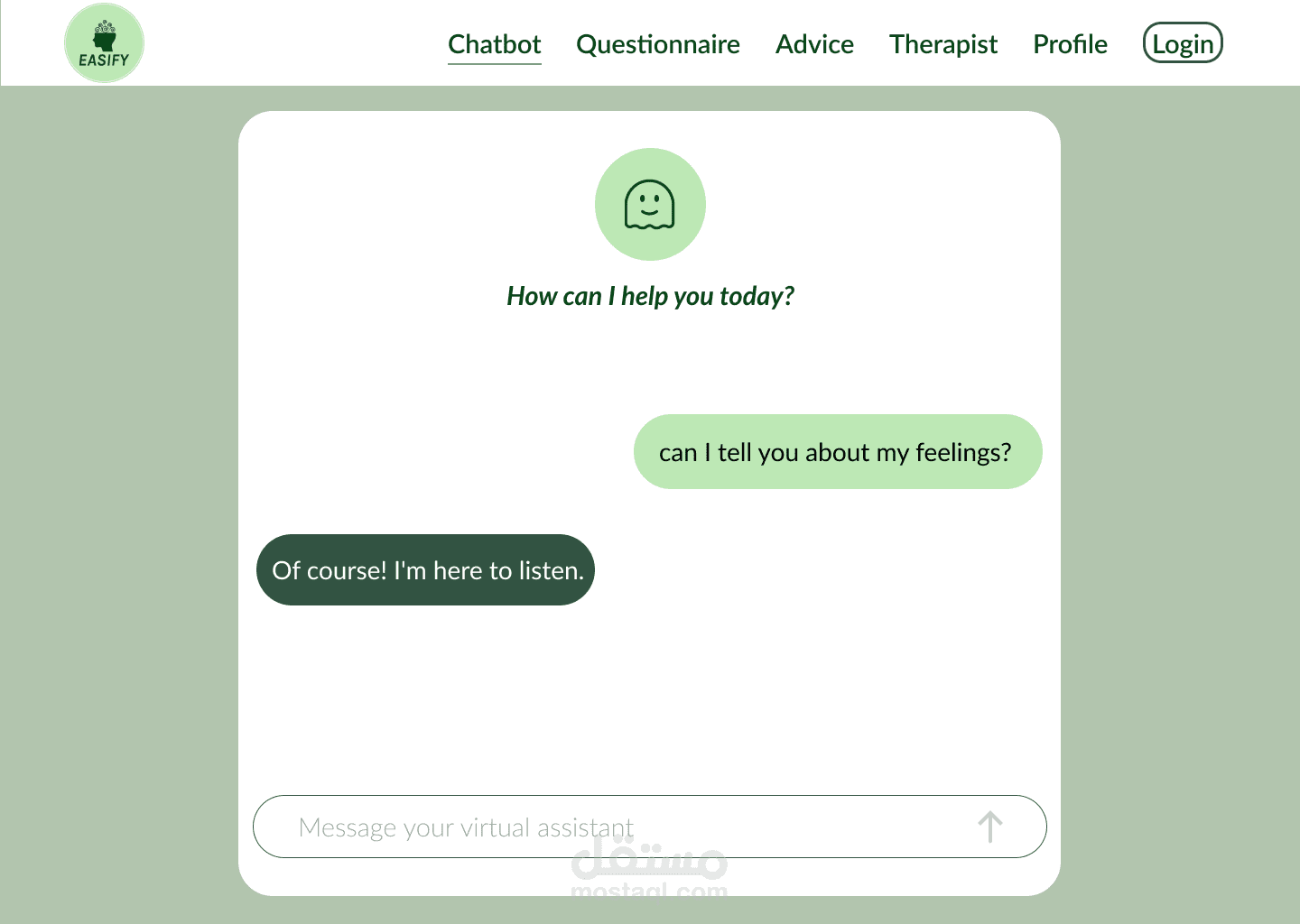UI UX Design for Easify  Anxiety Website