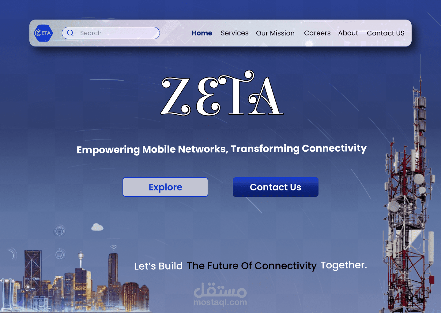 بعض تصميمات لصفحات مواقع الكترونية مختلفة UI design