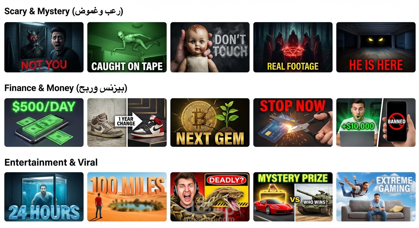 تصميم صور مصغرة لليوتيوب احترافية