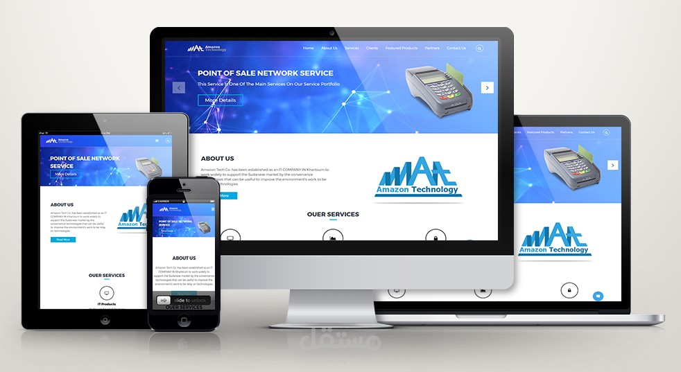 تنفيذ موقع شركة الامازون للتقنية