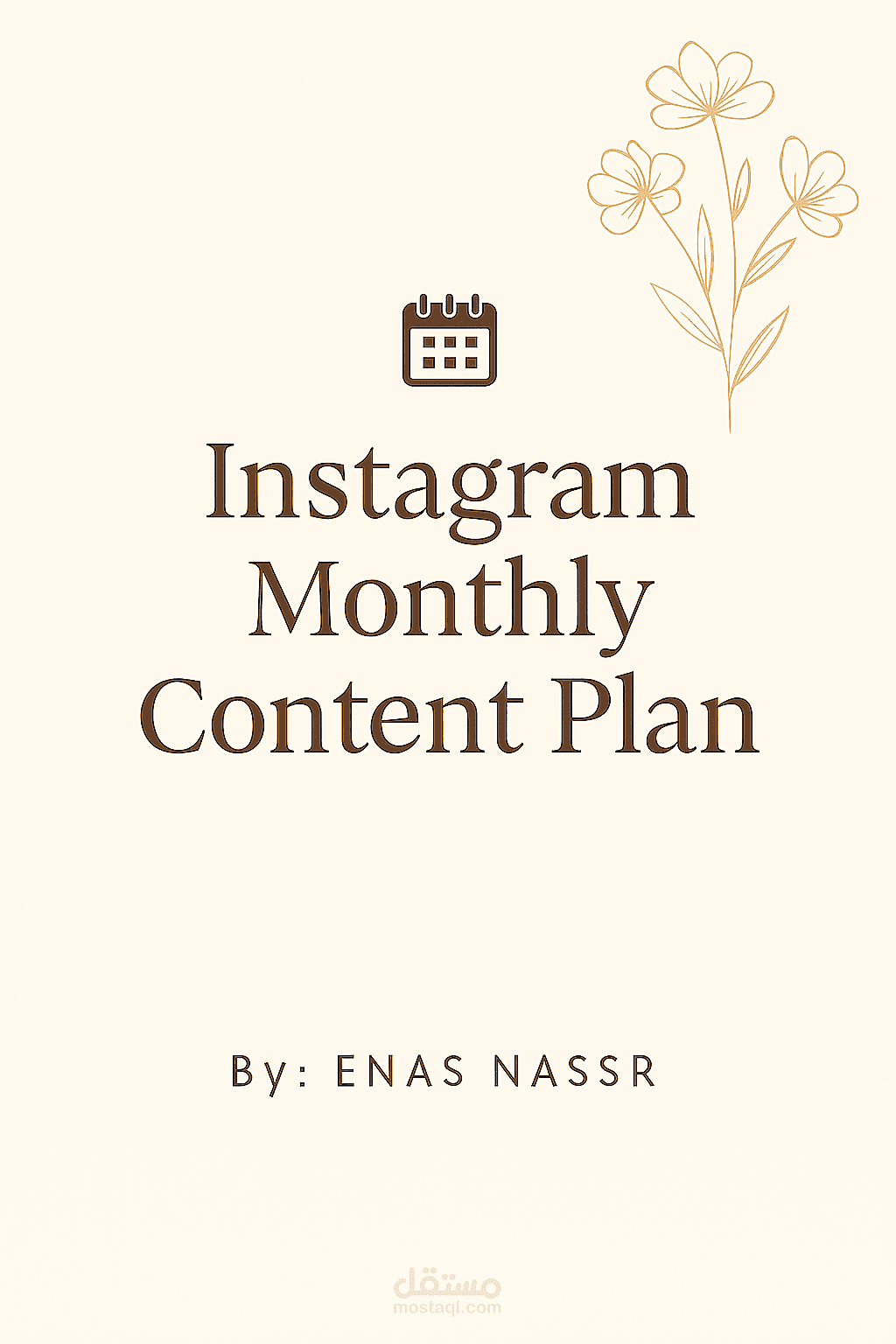 Instagram Monthly Content Plan