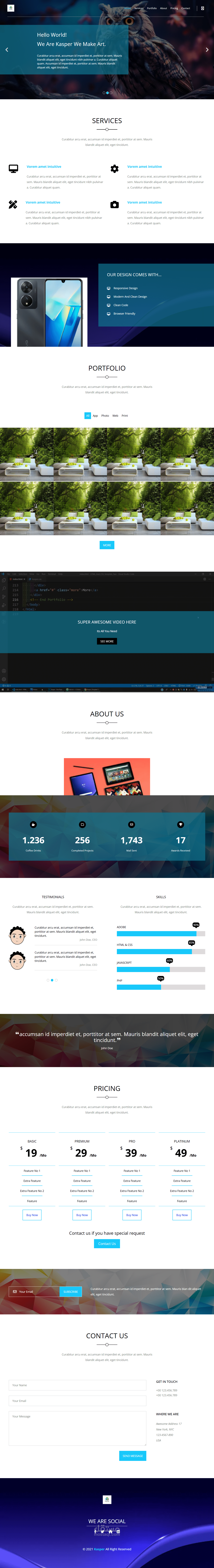 Kapper - Creative Web Agency Template